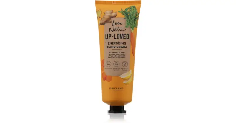Love Nature Up-Loved Upcycled Lemon & Organic Carota e zenzero crema idratante mani 75 ml