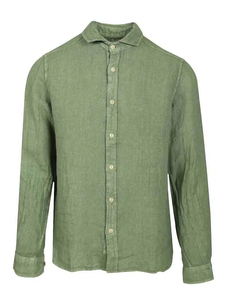 Camicia di lino Giallo