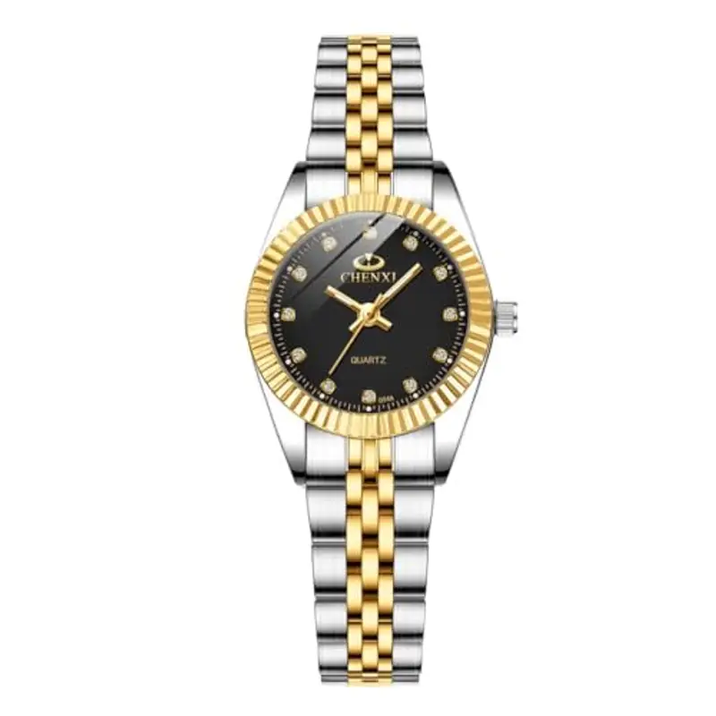 Orologio analogico da donna al quarzo con cinturino in acciaio inossidabile,classico ed elegante orologio da donna con