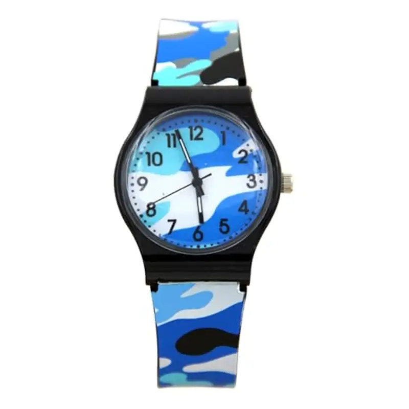 Orologio analogico per bambini, orologio analogico per bambini, Orologio analogico mimetico impermeabile, Orologio da polso per esterni sportivi, orologio di apprendimento divertente, strumento di ins