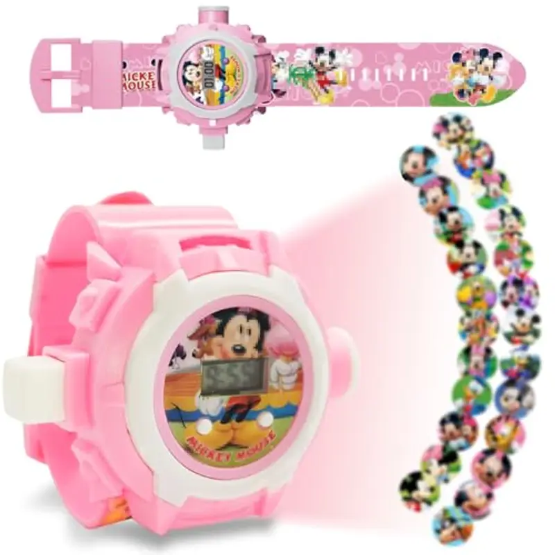 Orologio Bambini, Orologio Bambini Digitale, Orologio da Polso con Proiettore Digitale, Orologio con Proiettore Bambini, Digitale Orologio Giocattolo con 24 Motivi di Proiezione, Ragazzi Ragazze (M5)