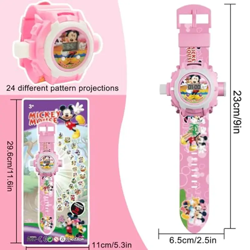 Orologio Bambini, Orologio Bambini Digitale, Orologio da Polso con Proiettore Digitale, Orologio con Proiettore Bambini, Digitale Orologio Giocattolo con 24 Motivi di Proiezione, Ragazzi Ragazze (M5) miniatura 2