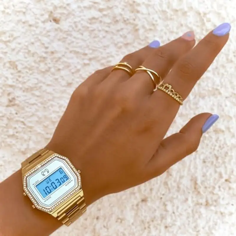 Orologio da donna. Orologi da donna Stile classico vintage, bordato da scintillanti pietre di zirconia. Originale miniatura 3