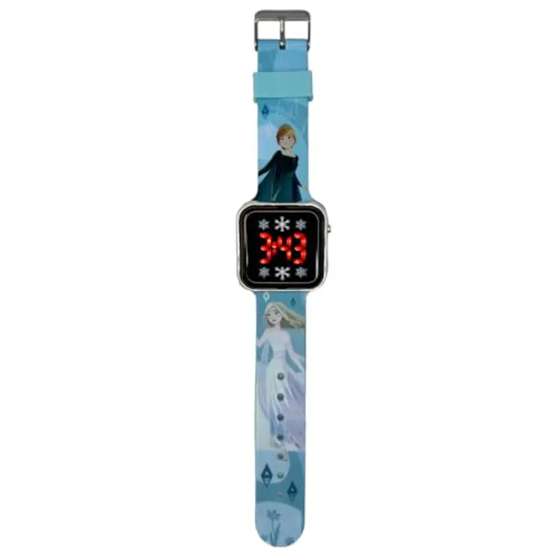 Orologio da polso digitale Frozen 2 Disney per bambine con schermo quadrante a led e cinturino in silicone miniatura 2
