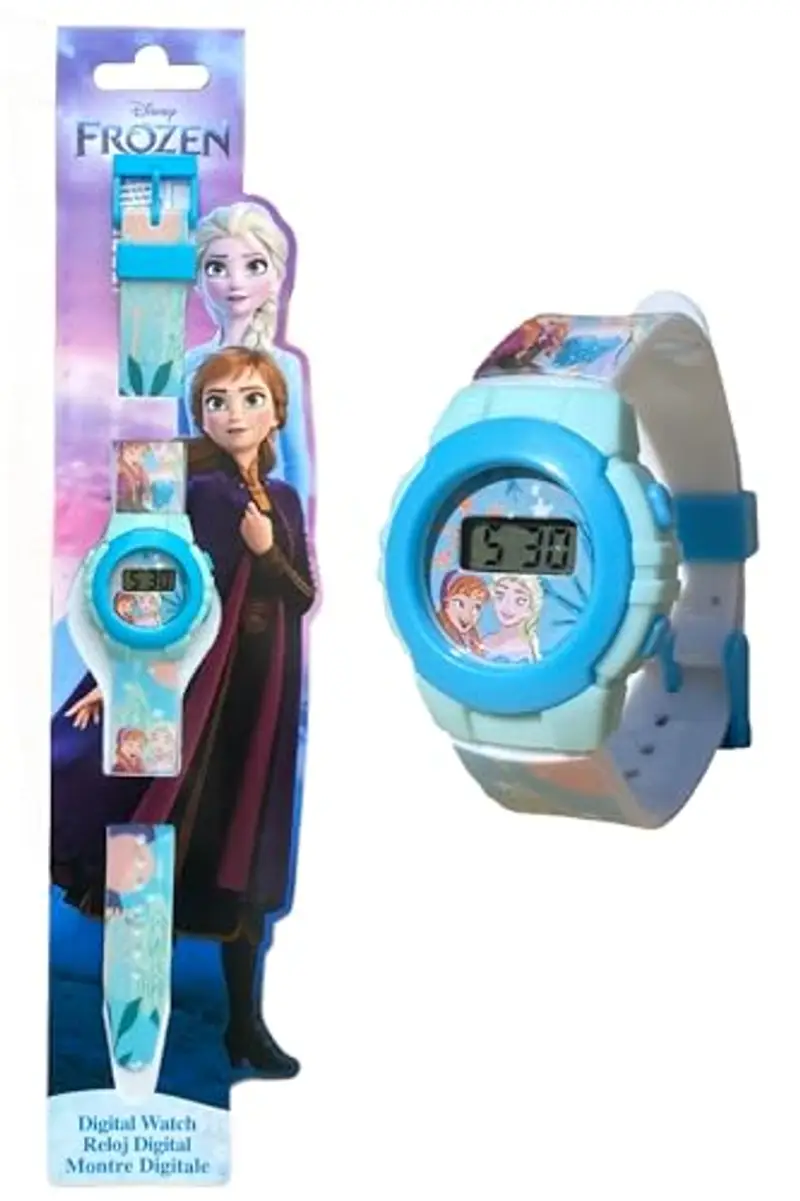 Orologio da polso digitale, Frozen, Disney, per bambini, in confezione sagomata miniatura 2