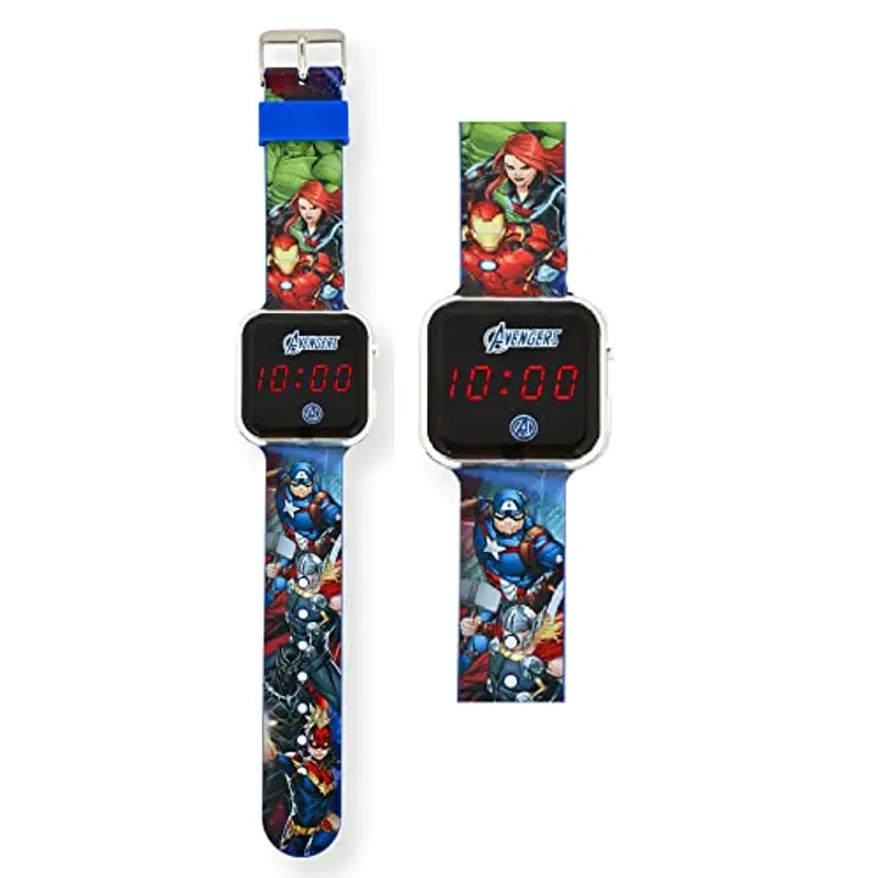 Orologio da polso digitale, schermo a led, cinturino in silicone, per bambini