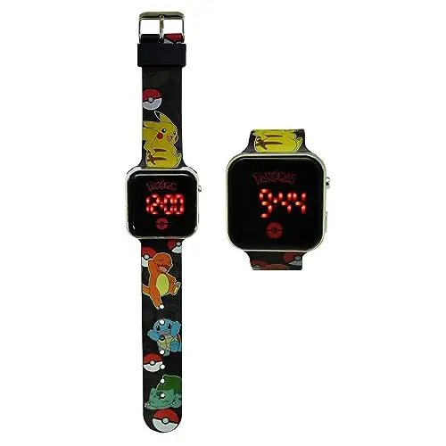 Orologio da polso digitale, schermo a led, cinturino in silicone, per bambini