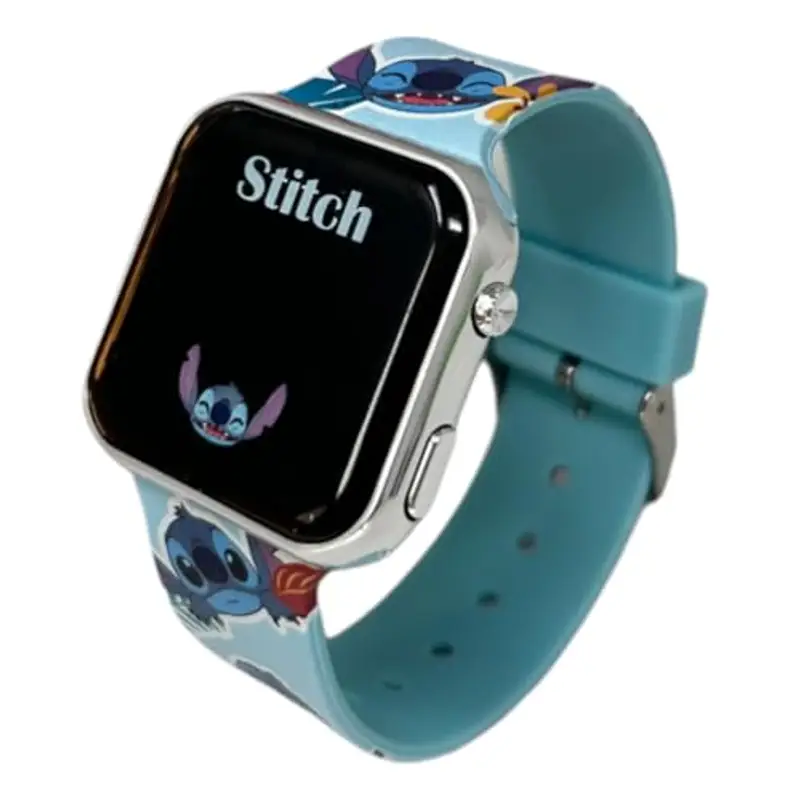 Orologio da polso digitale Stitch Disney per bambini con schermo quadrante a led e cinturino in silicone miniatura 3