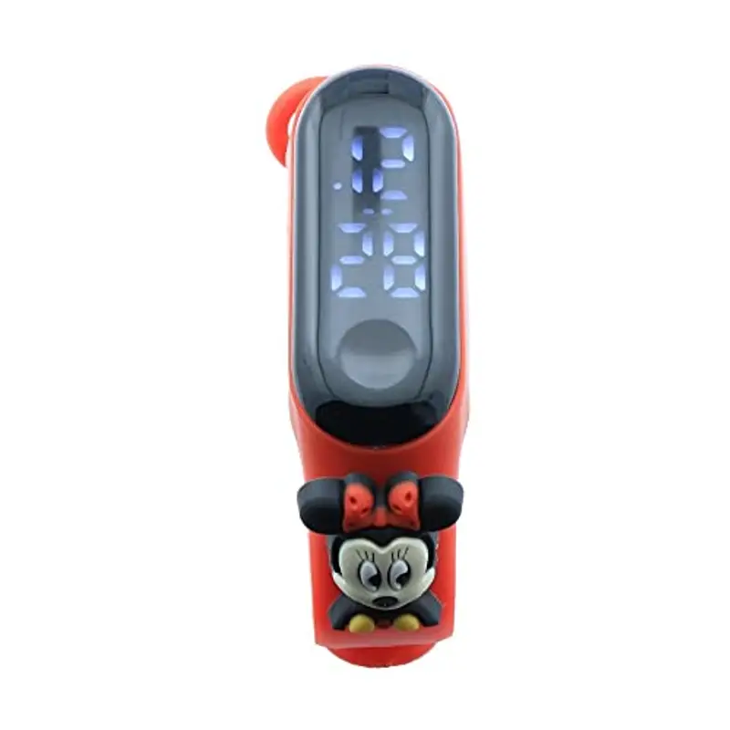 Orologio digitale braccialetto in silicone bambino bambina Sportivo cartoni animati - cinturino compatibile xiaomi mi band (minnie) miniatura 3