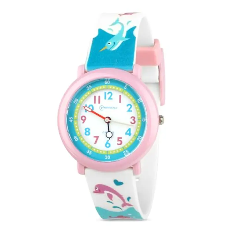 Orologio per bambini, impermeabile, per bambini, analogico, orologio digitale per bambini per età 3-10, orologio analogico al quarzo