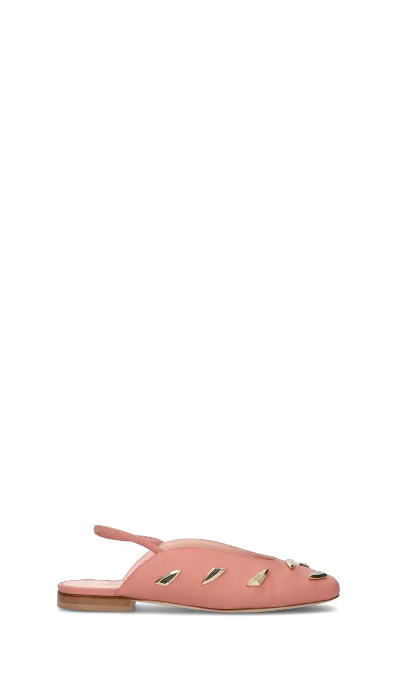 Slingback donna rosa in pelle Vario