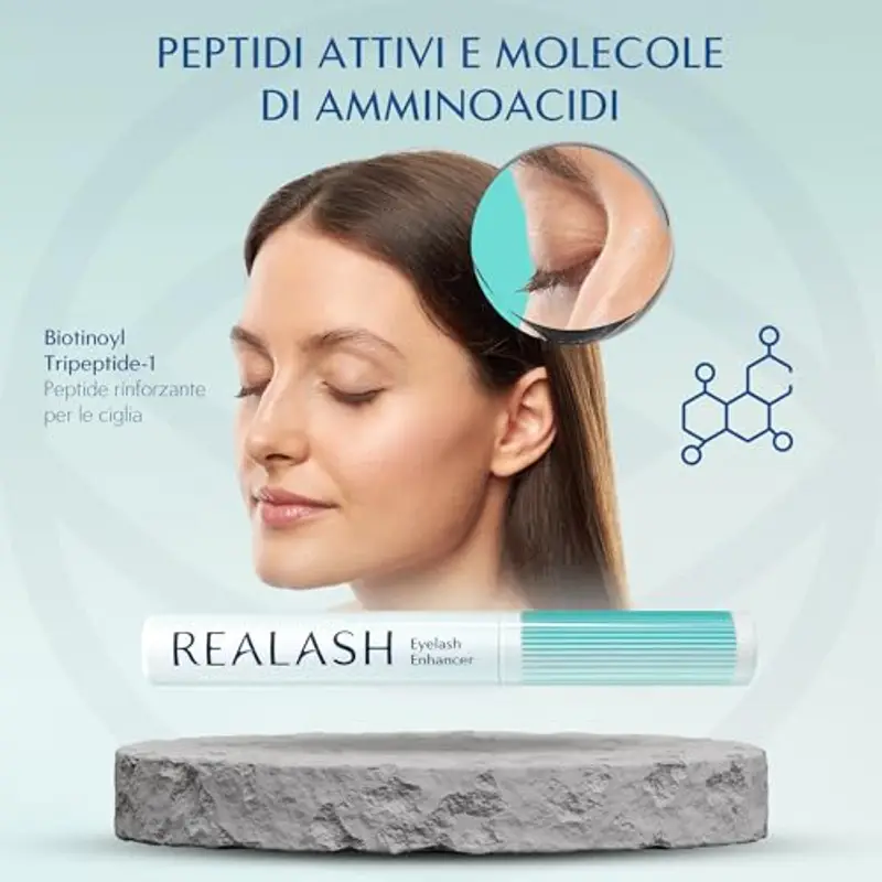 ORPHICA Realash Siero per Ciglia 3 ml - Crescita Intensiva Lash Serum Booster, Siero Allungante - per Ciglia più Lunghe e Piene miniatura 3