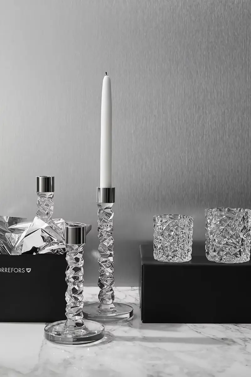 candeliere decorativo Carat 24, 2 cm pacco da 2 colore grigio miniatura 2