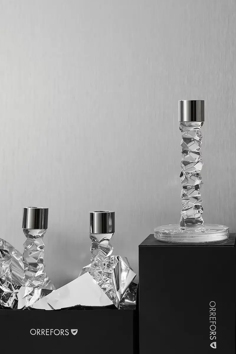 candeliere decorativo Carat 24, 2 cm pacco da 2 colore grigio miniatura 3