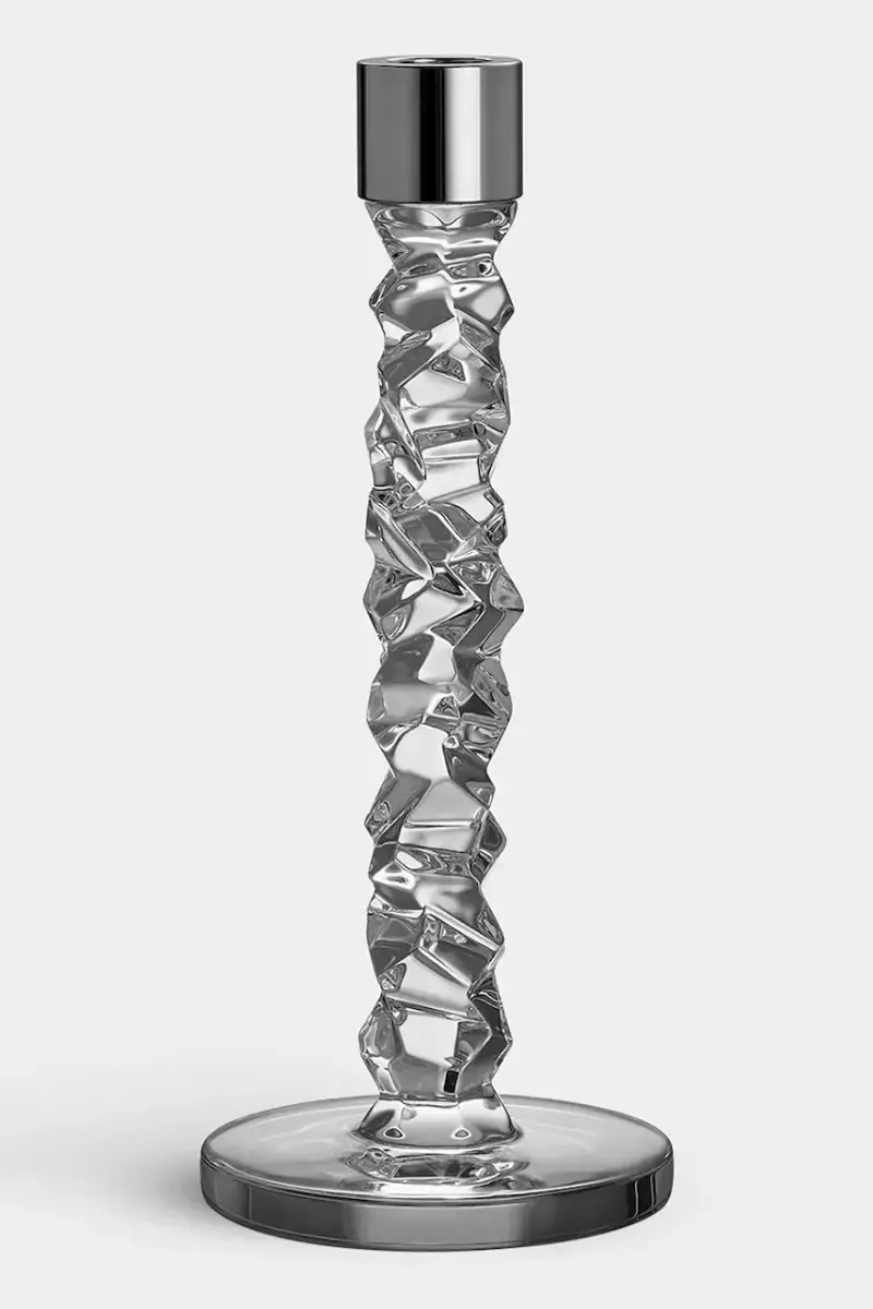 candeliere decorativo Carat 24,2 cm pacco da 2 colore grigio