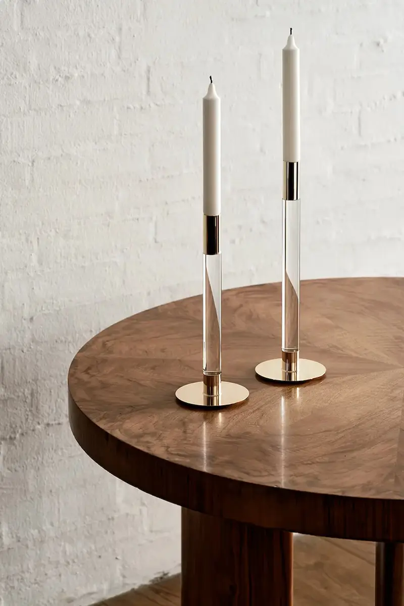 candeliere decorativo Lumiere 26, 5 cm colore trasparente Transparente miniatura 3