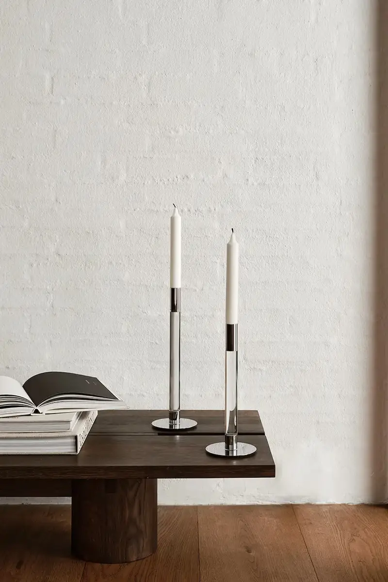 candeliere decorativo Lumiere 32 cm colore grigio miniatura 4