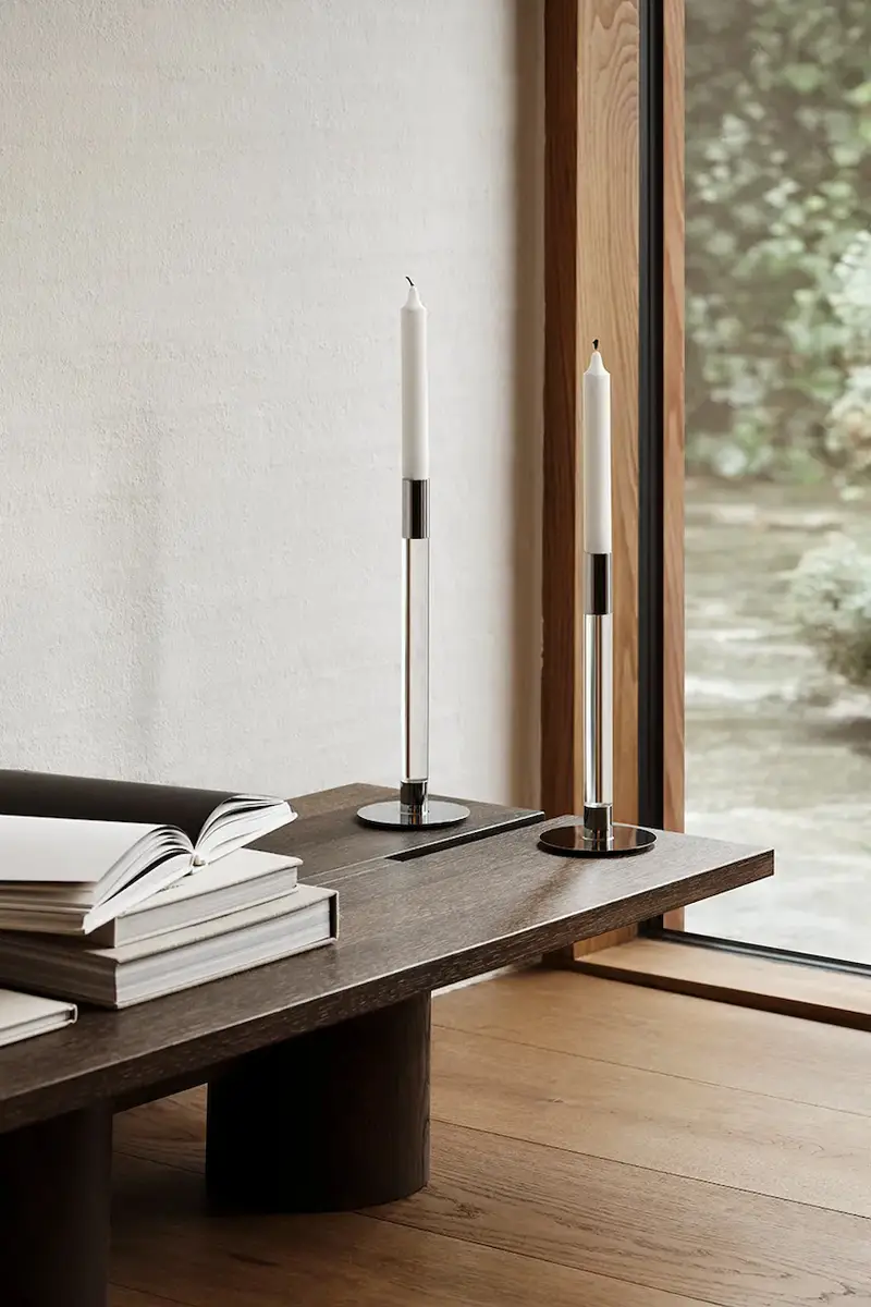 candeliere decorativo Lumiere 32 cm colore grigio miniatura 5