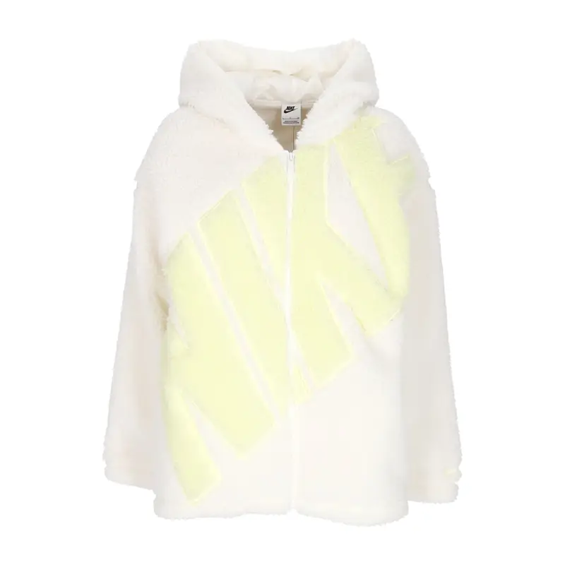 Orsetto Donna W Sportswear Logo High-pile Jacket Sail/luminous Green