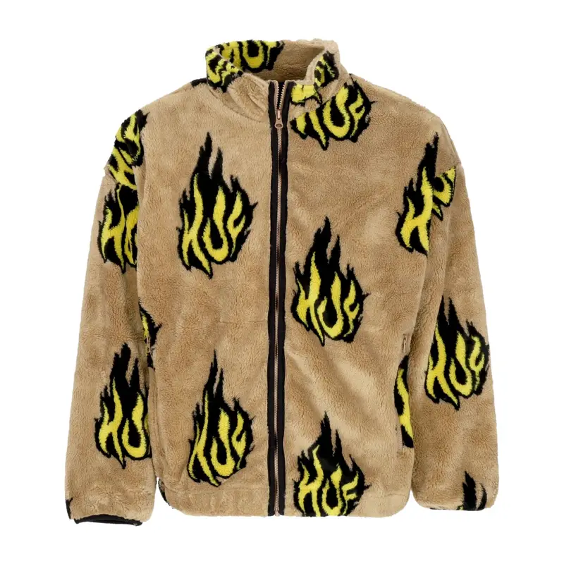 Orsetto Uomo Flamin Zip Sherpa Fleece Oatmeal