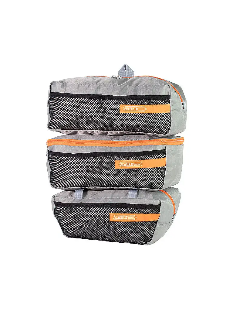 Packing Cubes per borse laterali set da 3 grigio chiaro