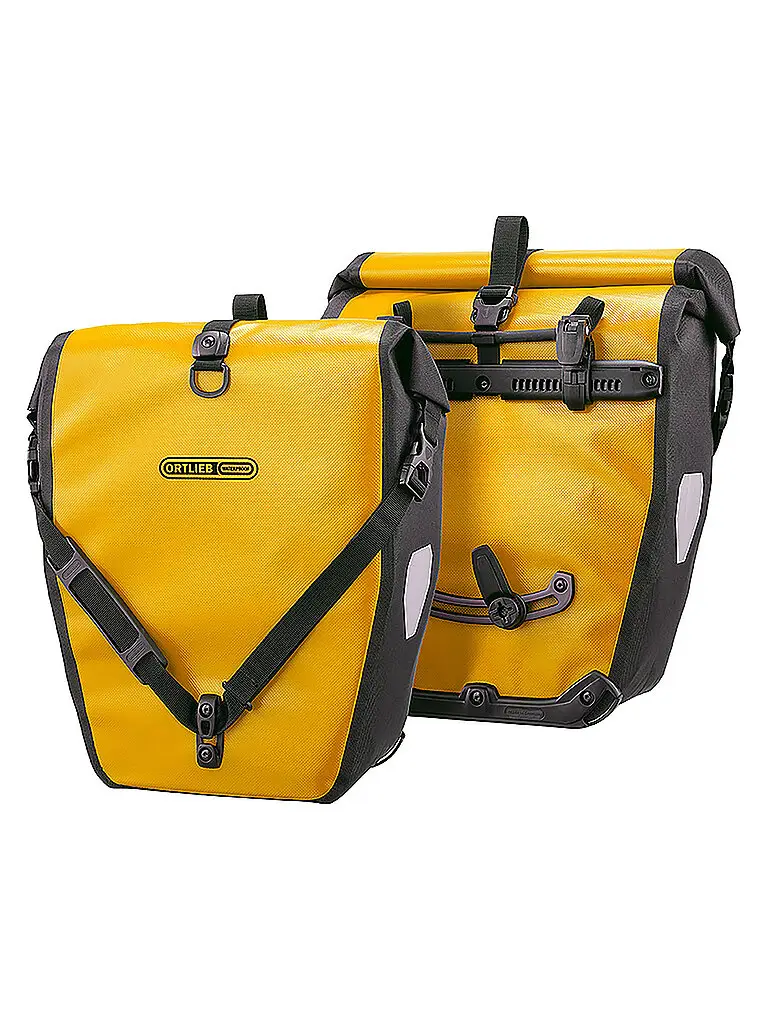 Set di borse da bici Back-Roller Classic QL2 1 2 x 20L giallo