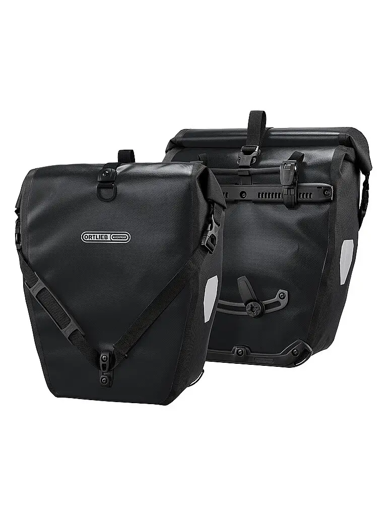 Set di borse da bici Back-Roller Classic QL2 1 2 x 20L nero