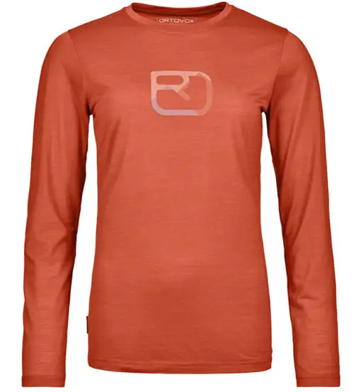 150 Cool Mtn Silhouette Ls W - maglia maniche lunghe - donna Orange