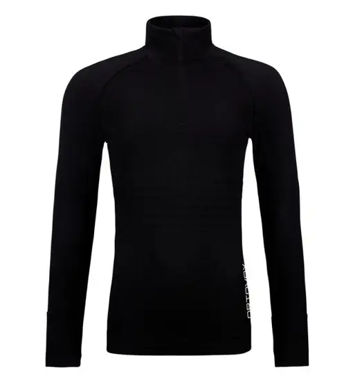 Competition Zip Neck W - maglietta tecnica maniche lunghe - donna Black