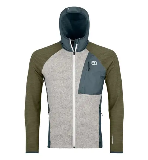 Fleece GP Classic Knit Hoody M - felpa in pile - uomo Grey