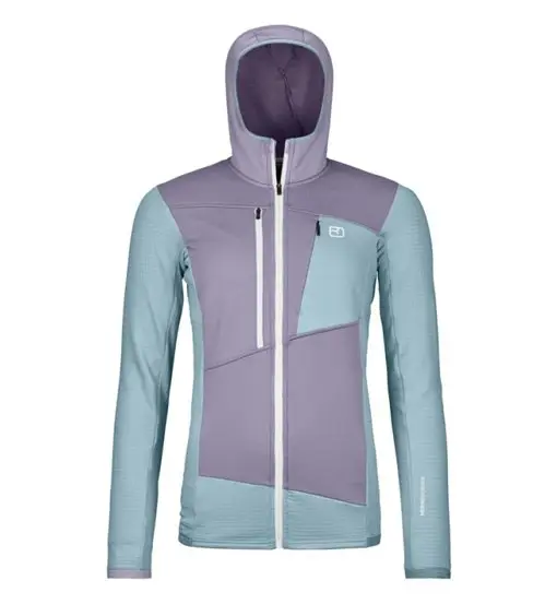 Fleece Grid Hoody W - felpa in pile - donna Violet