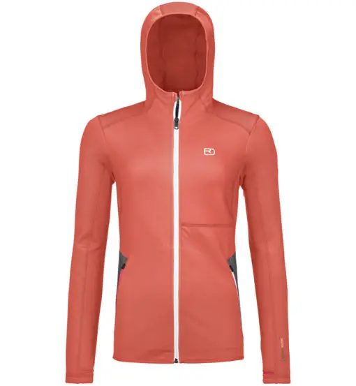 Fleece Hoody W's - felpa in pile con cappuccio - donna Red