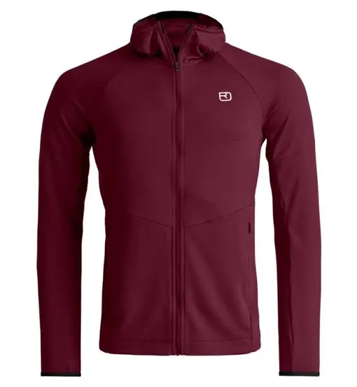 Fleece Light Grid Hoody - felpa in pile - uomo Red