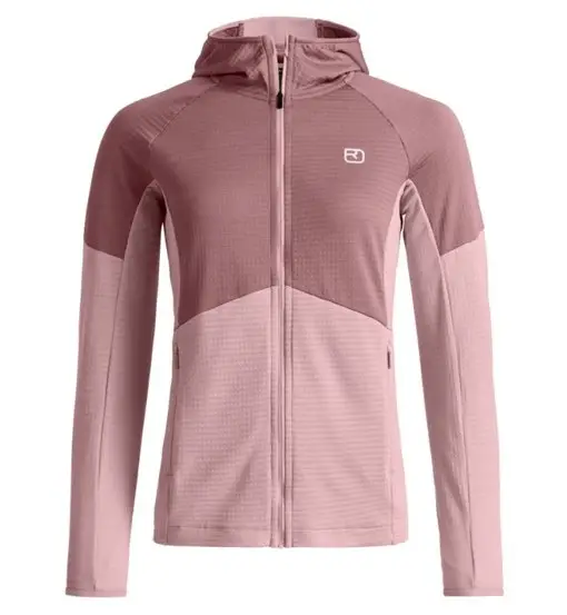Fleece Light Grid Hoody W - felpa in pile - donna Pink