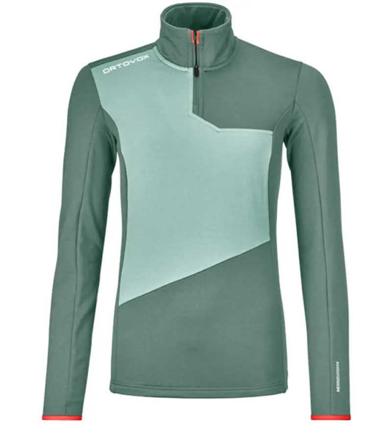 Fleece Light Zip W - felpa in pile - donna Green