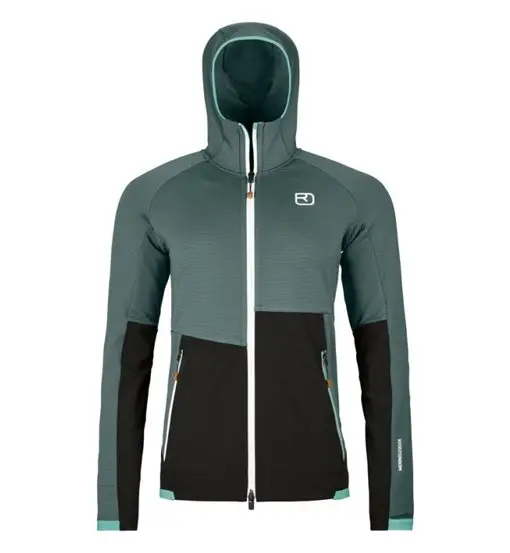 Fleece Rib Hoody W - felpa in pile - donna Dark Grey