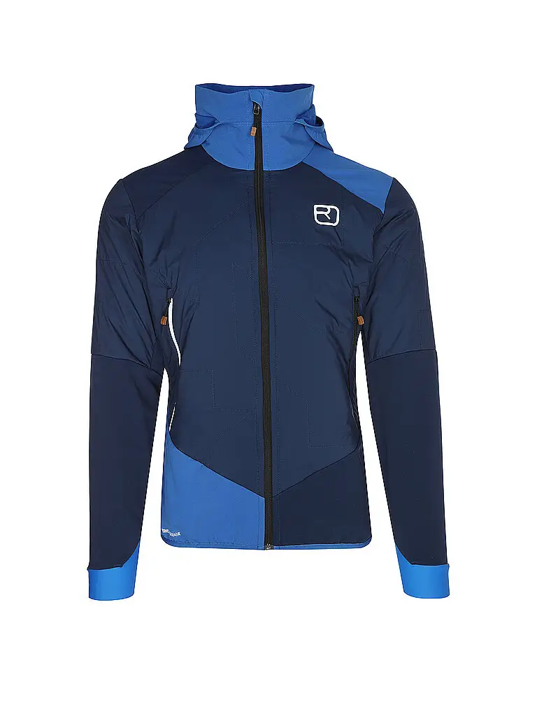 Giacca ibrida da uomo Col Becchei con cappuccio blu | S