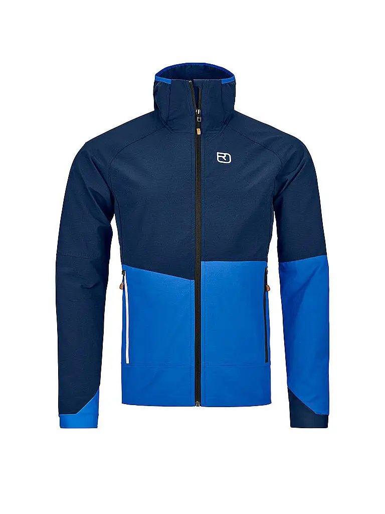 Giacca softshell da uomo Punta Berrino Hoodiie blu | S