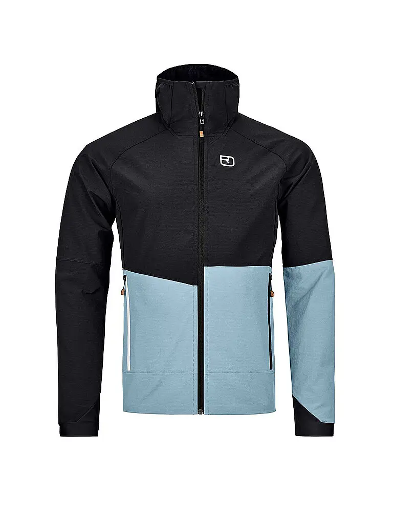 Giacca softshell da uomo Punta Berrino Hoodiie nero | M