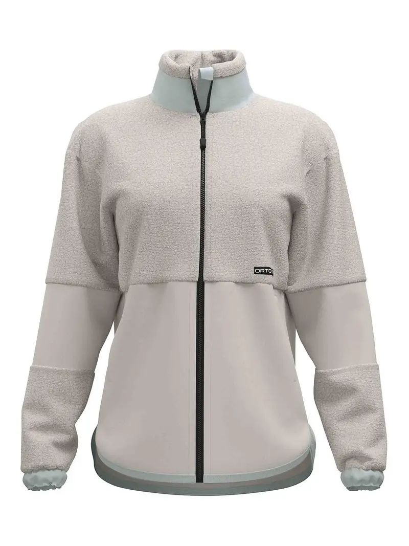 Giacca Teddy in pile Marrone