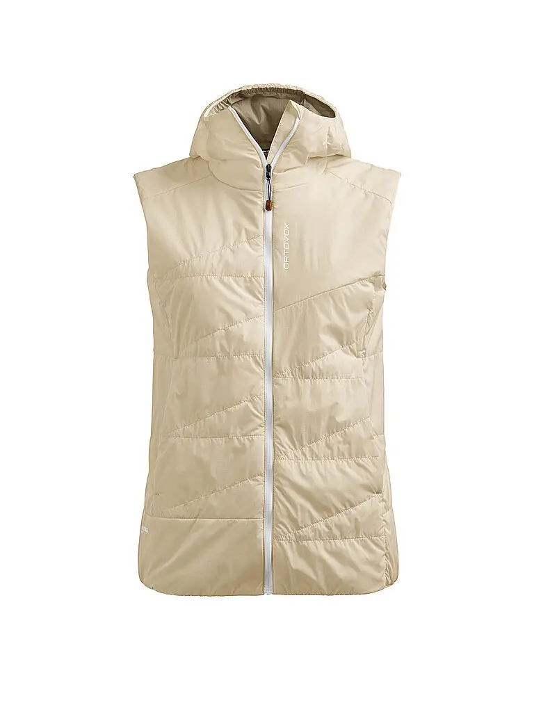 Gilet isolante da scialpinismo da donna Piz Duan SW con cappuccio crema | S