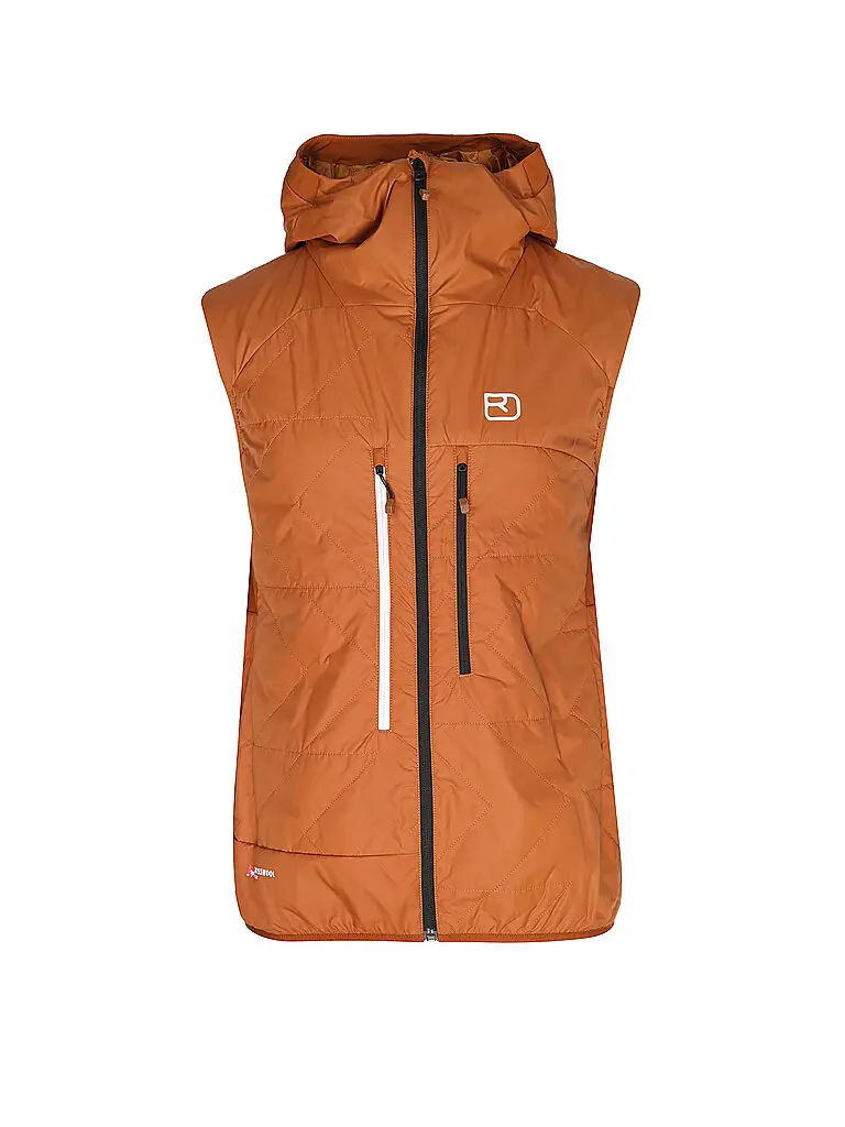Gilet isolante da uomo Piz Boé Swisswool cammello | XXL