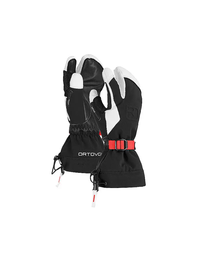 Guanti da donna Freeride a 3 dita nero | XS