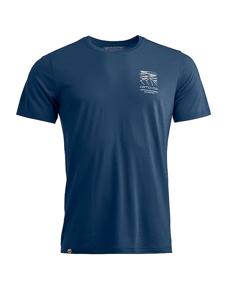 Maglietta funzionale da uomo Mountain 150COOL blu | S