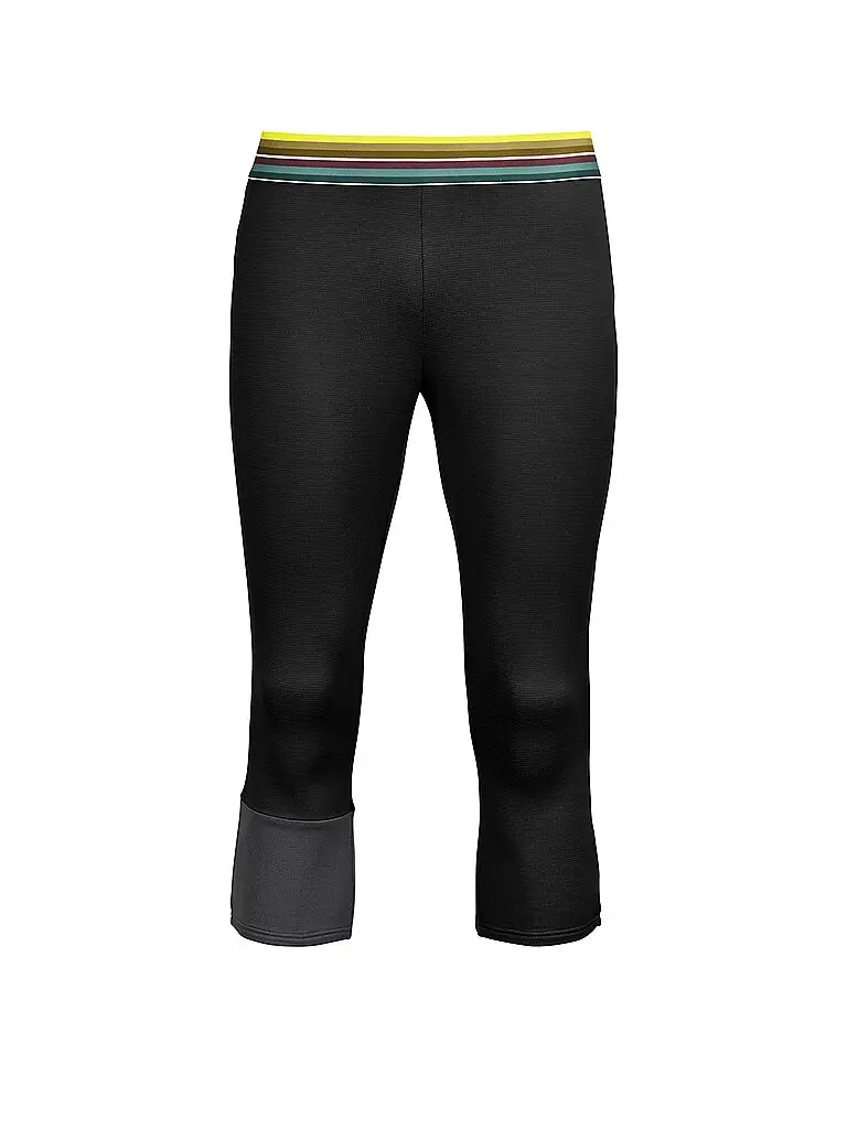 Pantalone intimo da uomo Fleece Light 3/4 nero | XXL