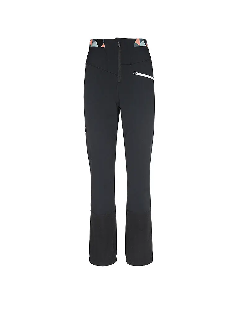 Pantaloni da sci alpinismo softshell da donna Punta Berrino Stretch nero | XS