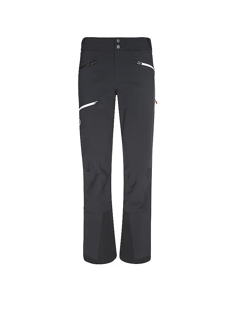 Pantaloni softshell da scialpinismo Pizol da donna nero | XS