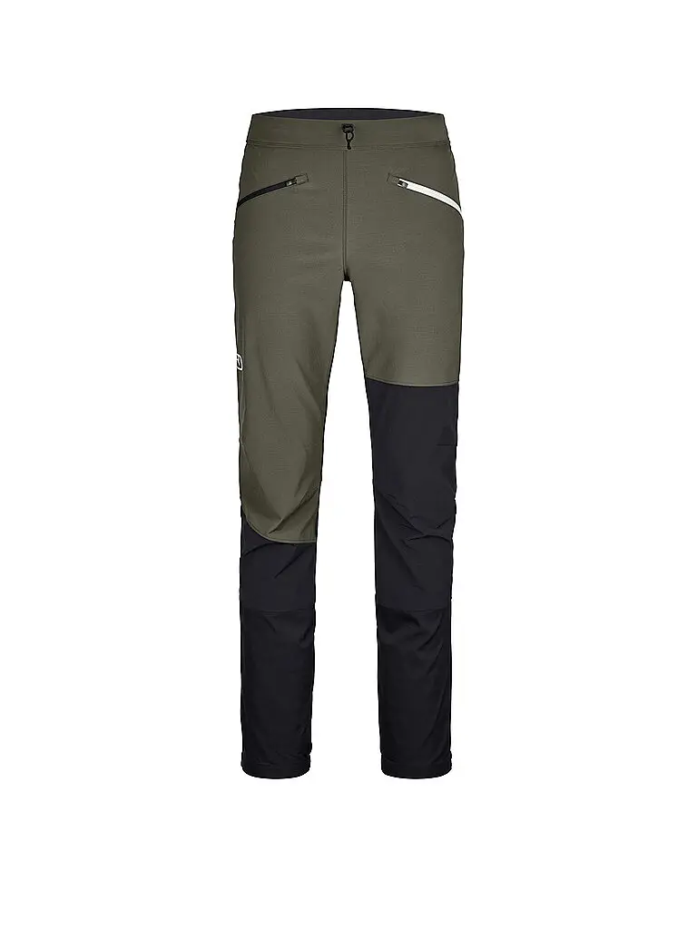 Pantaloni softshell da uomo per lo sci alpinismo Punta Berrino oliva | M