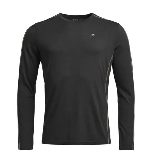 Rock'n Wool - maglietta tecnica a maniche lunghe - uomo Black