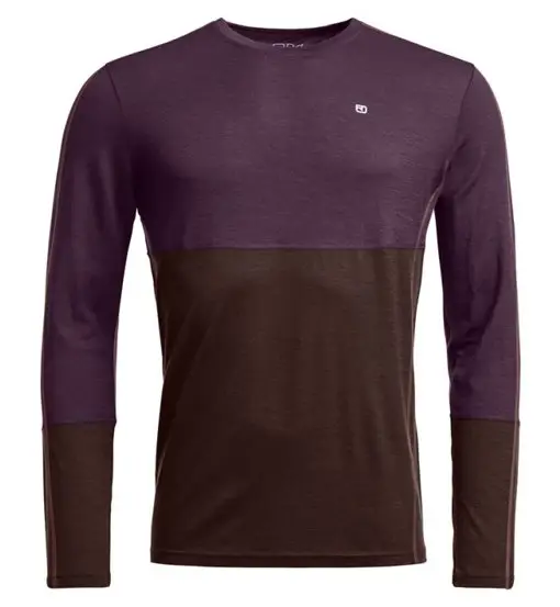 Rock n Wool - maglietta tecnica a maniche lunghe - uomo Dark Violet